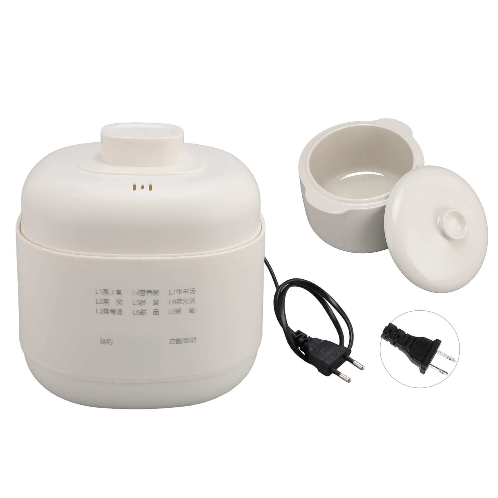 Slow Cooker Ceramic - 미니 전기 스튜 냄비 200W 1L