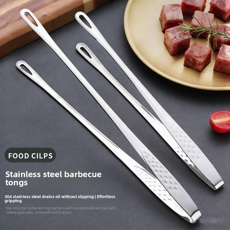 Kitchen Appliances And Utensils - 스테인리스 스틸 주방 집게 미끄럼 방지