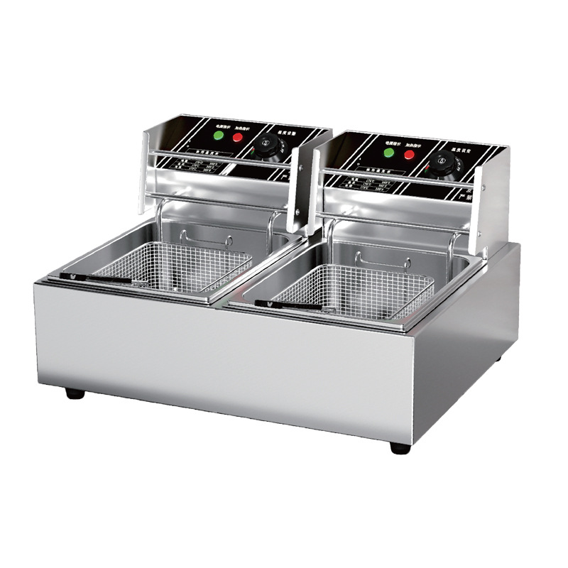 Food Processor Large - 상업용 대용량 스테인리스 전기 튀김기, 노점용