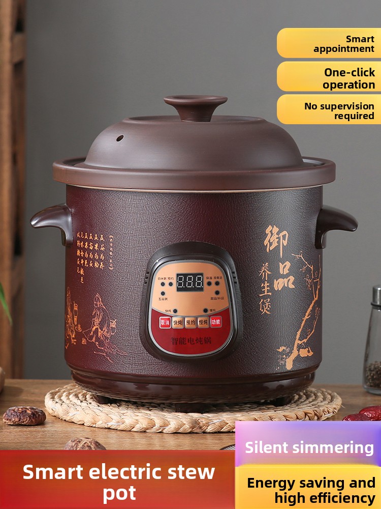 완전 자동 2.5-6L 전기 슬로우 쿠커, 세라믹 수프 - Slow Cooker Ceramic 리뷰 및 가격