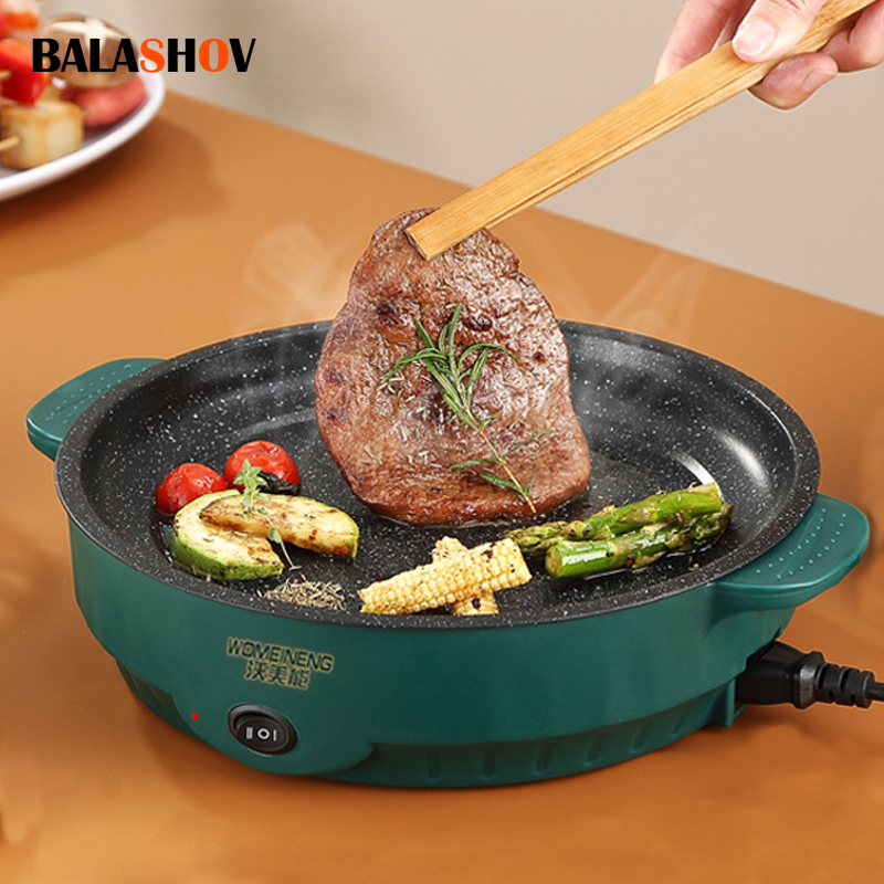 전기 멀티 쿠커 전기 프라이팬 220V 가정용 바베큐  - Slow Cooker Ceramic 리뷰 및 가격