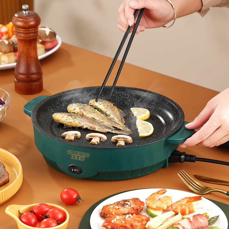전기 멀티 쿠커 전기 프라이팬 220V 가정용 바베큐  - Slow Cooker Ceramic 리뷰 및 가격