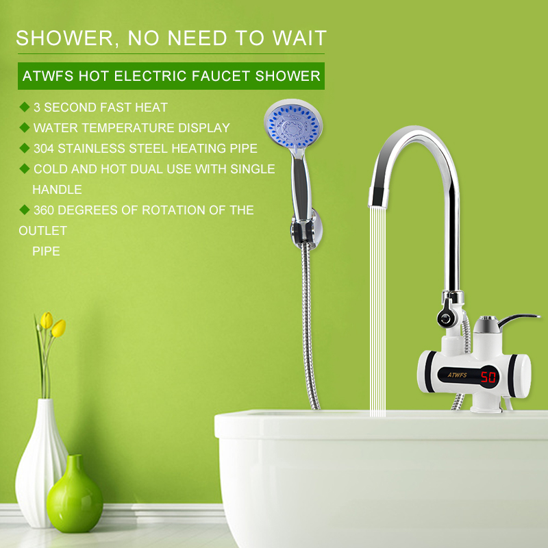 ATWFS 3000W Tankless 온수기 수도꼭지  - Kitchen Appliances And Utensils 리뷰 및 가격