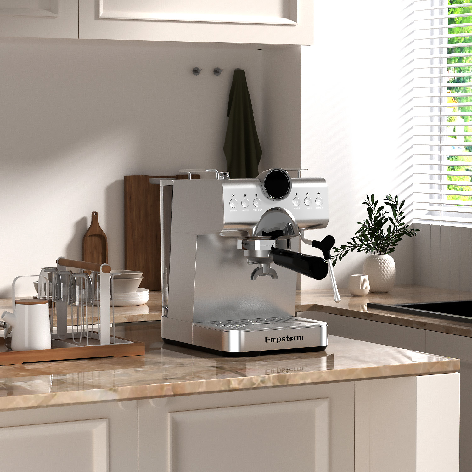 엠스톰 CB1 전기 모던 미니멀리스트 반자동 에스프레소 - Espresso Machine Semi Auto 리뷰 및 가격