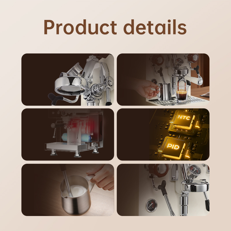 MDK 화이트 58mm 듀얼 보일러 커피 머신 |    - Espresso Machine Semi Auto 리뷰 및 가격