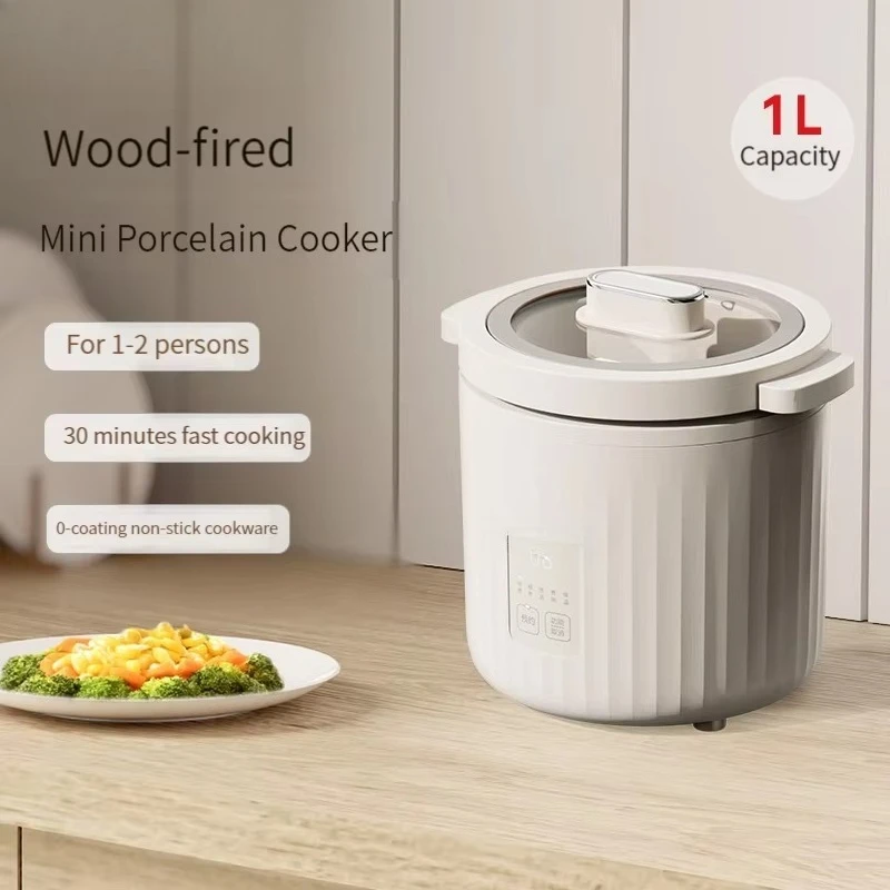 1L 소형 미니 밥솥 110V 수프 머신 슬로우 쿠커  - Slow Cooker Ceramic 리뷰 및 가격