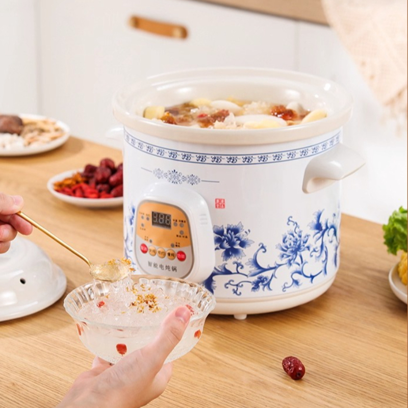 자동 전기 수프 메이커, 스튜, 죽, 디저트용 다기능  - Slow Cooker Ceramic 리뷰 및 가격