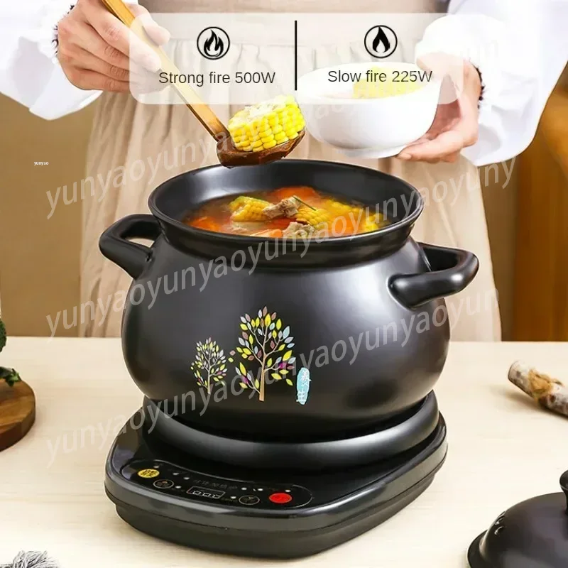 전기 슬로우 쿠커 자동 냄비 캐서롤 스튜 냄비 가정용  - Slow Cooker Ceramic 리뷰 및 가격