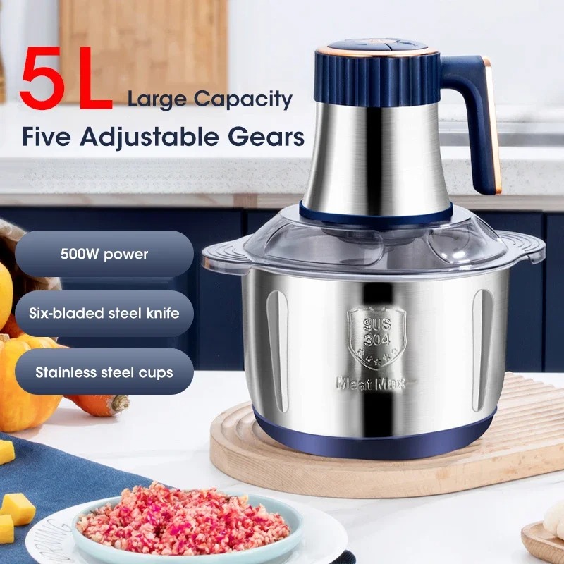 5L 대용량 전기 고기 분쇄기, 다기능 야채 슬라이서  - Food Processor Large 리뷰 및 가격