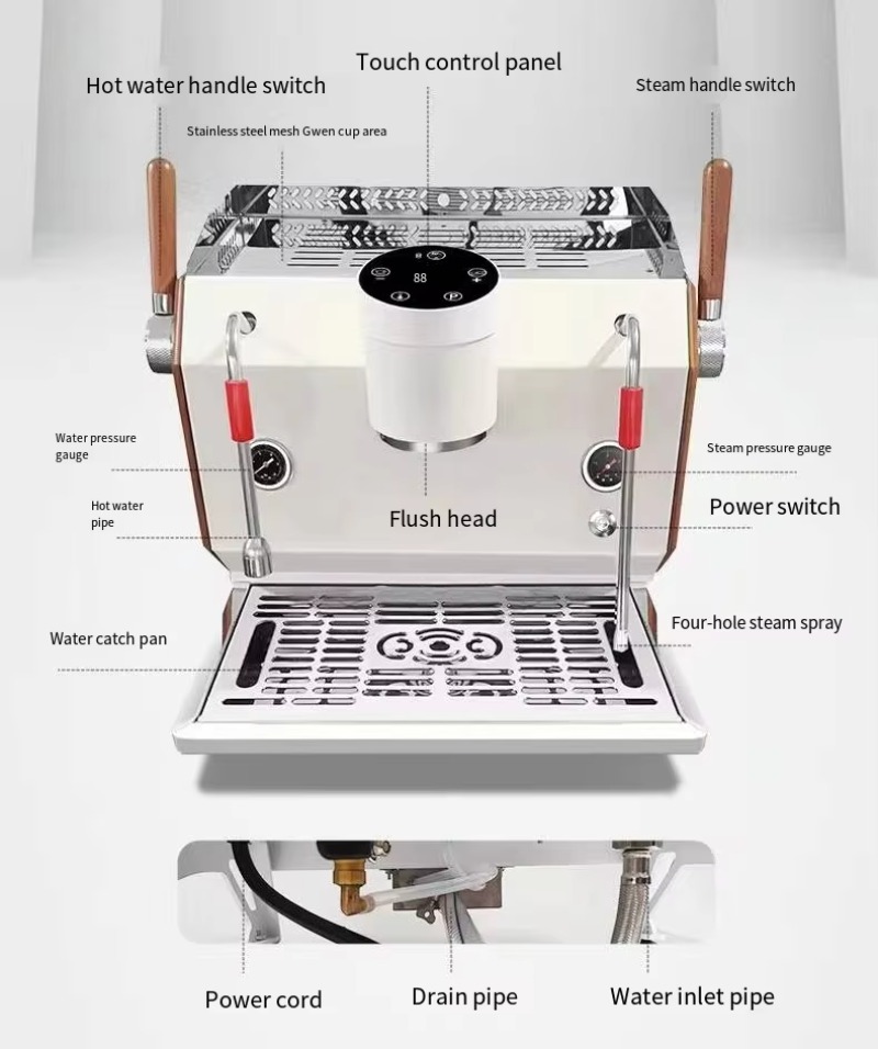 싱글 그룹 반자동 에스프레소 머신 12컵 프로그래밍 가 - Espresso Machine Semi Auto 리뷰 및 가격